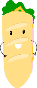 Sam Douitch le sandwich de Wrap me Up.