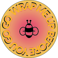 Logo alternatif de Wrap me Up. Wrap me Up before you gogo! Abeille.
